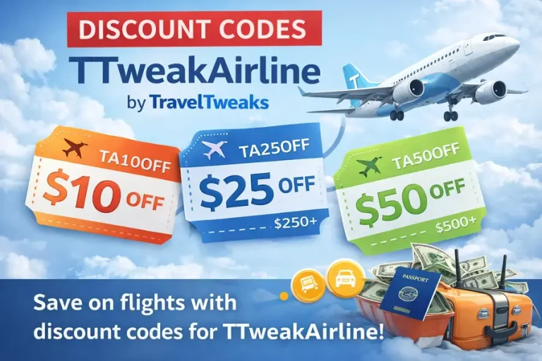 Discount Codes TTweakAirline by TravelTweaks