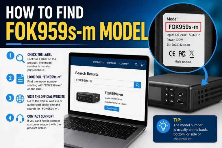 How to Find Fok959s-m Model
