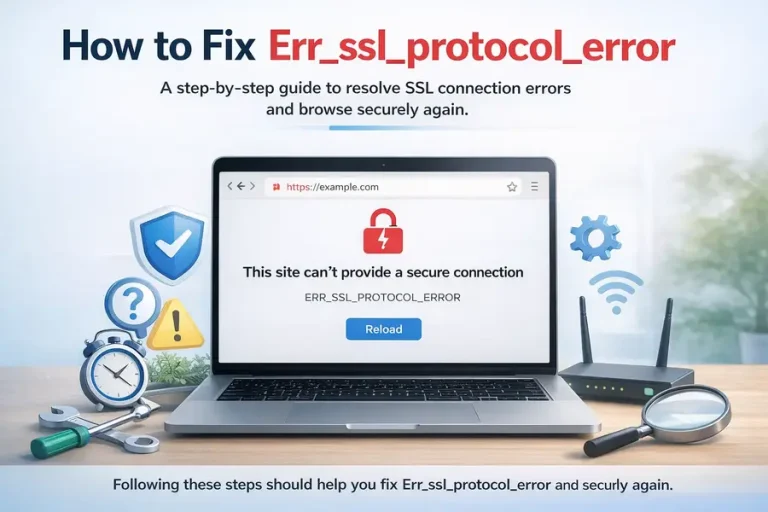How to Fix Err_ssl_protocol_error