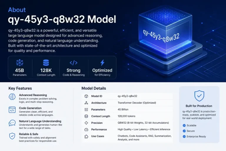 About qy-45y3-q8w32 Model